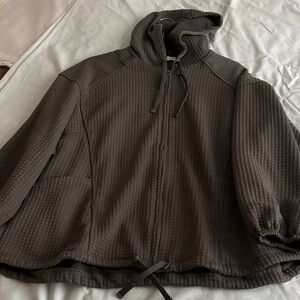 Max Studio Dark Brown Hooded Jacket